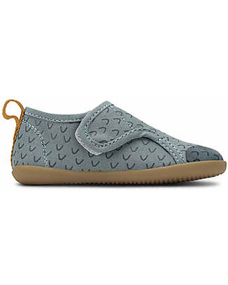 Bobux Scarpina I Walk Indie - Slate Wings - Cotone Organico - Pantofole Perfette in Casa o all'Asilo! Pantofole