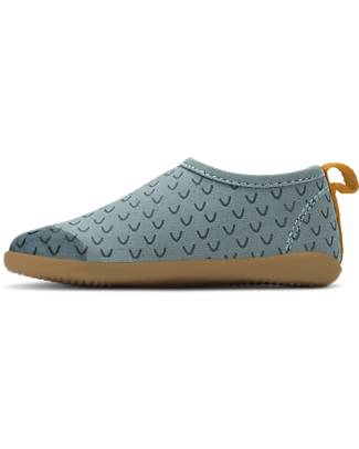 Bobux Scarpina I Walk Indie - Slate Wings - Pantofole Perfette in Casa o all'Asilo! Pantofole