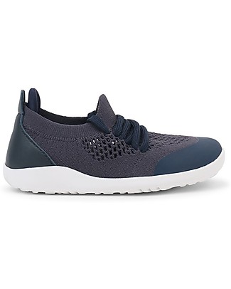 Bobux Scarpina I-Walk Play Knit - Blu Navy - Morbido Tessuto Elastico! Scarpe