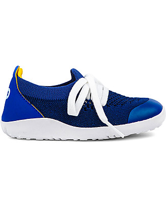 Bobux Scarpina I-Walk Play Knit - Mirtillo/Giallo - Morbido Tessuto Elastico! Scarpe_