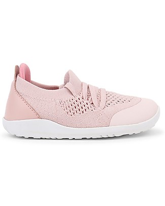 Bobux Scarpina I-Walk Play Knit - Rosa Conchiglia - Morbido Tessuto Elastico! Scarpe