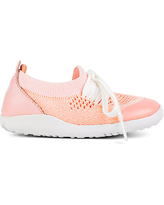 Bobux Scarpina I-Walk Play Knit - Rosa/Vaniglia - Morbido Tessuto Elastico! Scarpe_