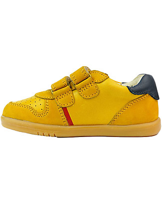 Bobux Scarpina I Walk Riley - Giallo Charteuse e Navy - Stile Retrò Scarpe_