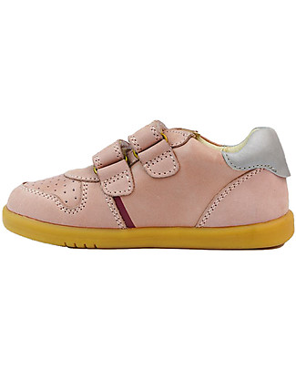 Bobux Scarpina I Walk Riley - Rosa e Argento - Stile Retrò Scarpe_