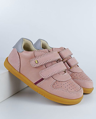 Bobux Scarpina I Walk Riley - Rosa e Argento - Stile Retrò Scarpe_
