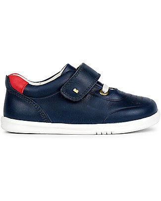 Bobux Scarpina I-Walk Ryder - Blu/Rosso - Suola super flessibile! Scarpe