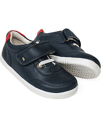 Bobux Scarpina I-Walk Ryder - Blu/Rosso - Suola super flessibile! Scarpe