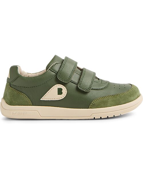 Bobux Scarpina Kid Plus Champ II - Bronze Green - Pelle Premium - Camminatori Esperti Scarpe