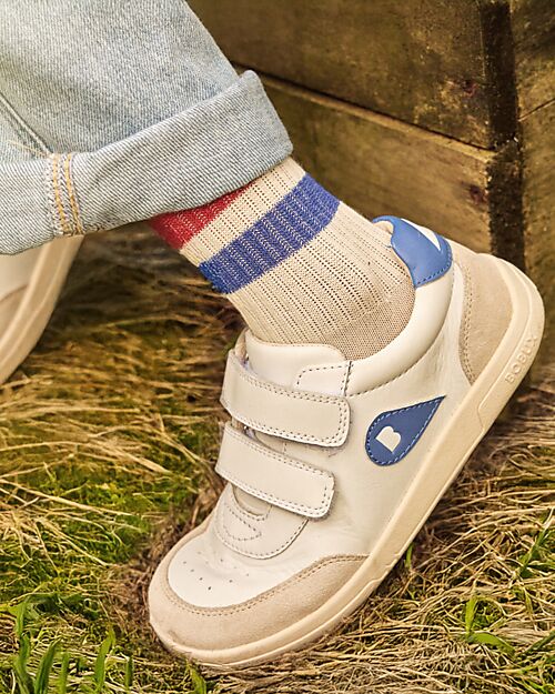 Bobux Scarpina Kid Plus Champ II - Gentian Blue - Pelle Premium - Camminatori Esperti Scarpe