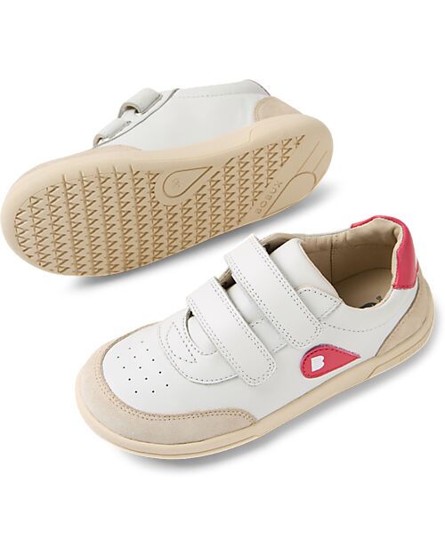 Bobux Scarpina Kid Plus Champ II - Radiant Raspberry - Pelle Premium - Camminatori Esperti Scarpe
