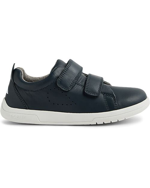 Bobux Scarpina Kid Plus Grass Court II - Blu Navy - Pelle Premium - Camminatori Esperti Scarpe