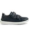Bobux Scarpina Kid Plus Grass Court II - Blu Navy - Pelle Premium - Camminatori Esperti Scarpe