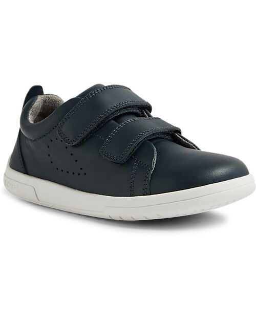 Bobux Scarpina Kid Plus Grass Court II - Blu Navy - Pelle Premium - Camminatori Esperti Scarpe