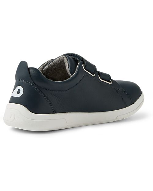 Bobux Scarpina Kid Plus Grass Court II - Blu Navy - Pelle Premium - Camminatori Esperti Scarpe