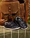 Bobux Scarpina Kid Plus Grass Court II - Blu Navy - Pelle Premium - Camminatori Esperti Scarpe