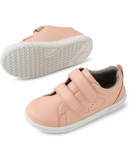 Bobux Scarpina Kid Plus Grass Court II - Seashell - Pelle Premium - Camminatori Esperti Scarpe