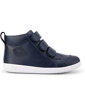 Bobux Scarpina Kid Plus Hi Court - Navy - Suola Imbottita e Flessibile Scarpe