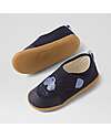 Bobux Scarpina Kid Plus Nook Indoor - Gufo - Blu Navy - Perfette in Casa o all'Asilo Pantofole