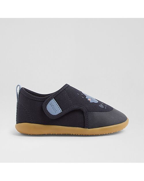Bobux Scarpina Kid Plus Nook Indoor - Gufo - Blu Navy - Perfette in Casa o all'Asilo Pantofole