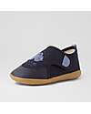 Bobux Scarpina Kid Plus Nook Indoor - Gufo - Blu Navy - Perfette in Casa o all'Asilo Pantofole