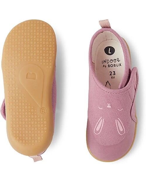 Bobux Scarpina Kid Plus Pure Nook Indoor - Bunny - Lilla - Perfette in Casa o all'Asilo Pantofole