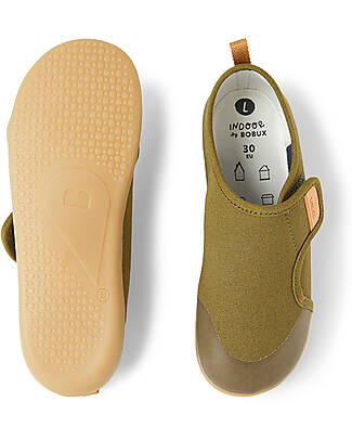Bobux Scarpina Kid Plus Pure Nook Indoor - Dried Herb - Perfette in Casa o all'Asilo Pantofole