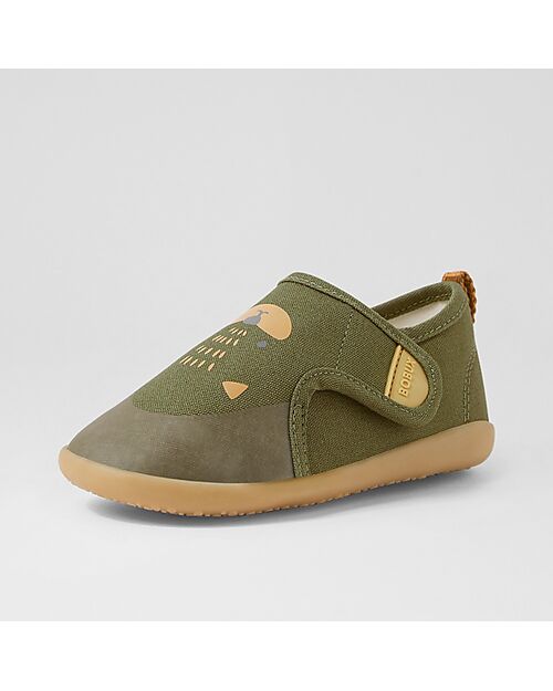 Bobux Scarpina Kid Plus Pure Nook Indoor - Gatto - Dried Herb - Perfette in Casa o all'Asilo Pantofole