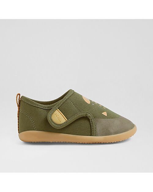 Bobux Scarpina Kid Plus Pure Nook Indoor - Gatto - Dried Herb - Perfette in Casa o all'Asilo Pantofole