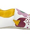 Bobux Scarpina Soft Sole - Bianco con Fantasia Floreale - La cosa migliore dopo i piedi scalzi! Scarpine Soft Sole