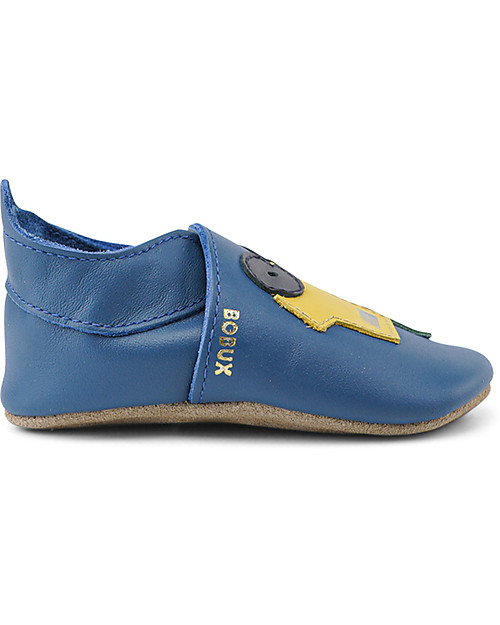 Bobux Scarpina Soft Sole - Blu Cobalto con Camion - La cosa migliore dopo i piedi scalzi! Scarpine Soft Sole