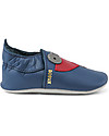 Bobux Scarpina Soft Sole - Blu Navy con Corridore - La cosa migliore dopo i piedi scalzi! Scarpine Soft Sole