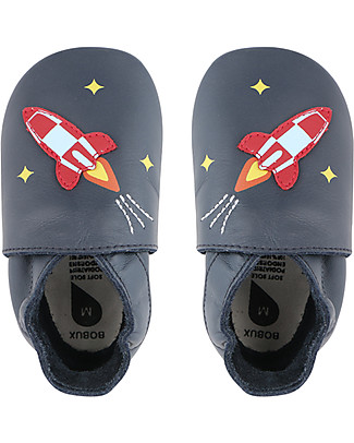 Bobux Scarpina Soft Sole, Blu Navy con Razzo - La cosa migliore dopo i piedi scalzi! Scarpe