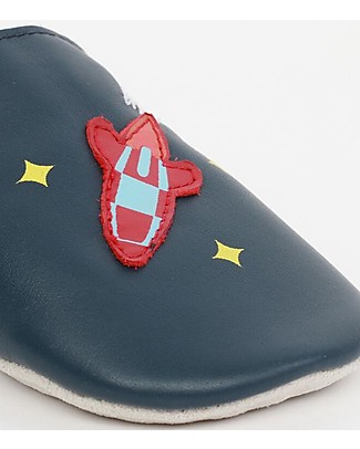 Bobux Scarpina Soft Sole, Blu Navy con Razzo - La cosa migliore dopo i piedi scalzi! Scarpe