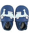 Bobux Scarpina Soft Sole - Blu Navy con Scooter - La cosa migliore dopo i piedi scalzi! Scarpine Soft Sole