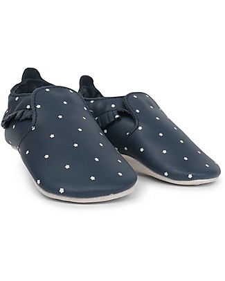 Bobux Scarpina Soft Sole, Blu Navy con Stelline - La cosa migliore dopo i piedi scalzi! Soft Sole Bobux