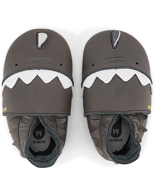 Bobux Scarpina Soft Sole Bo Buddies - Fin Charcoal - La cosa Migliore dopo i Piedi Scalzi! Scarpine Soft Sole