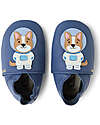 Bobux Scarpina Soft Sole - Cane Astronauta - Blu Indaco - La cosa Migliore dopo i Piedi Scalzi! Scarpine Soft Sole