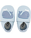 Bobux Scarpina Soft Sole - Celeste con Balena - La cosa migliore dopo i piedi scalzi! Scarpine Soft Sole