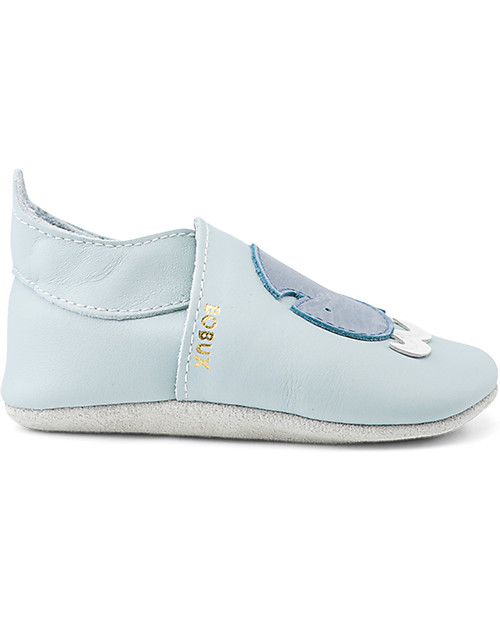 Bobux Scarpina Soft Sole - Celeste con Balena - La cosa migliore dopo i piedi scalzi! Scarpine Soft Sole