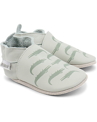 Bobux Scarpina Soft Sole Coccodrilli Verde-menta - La cosa migliore dopo i piedi scalzi! Scarpe