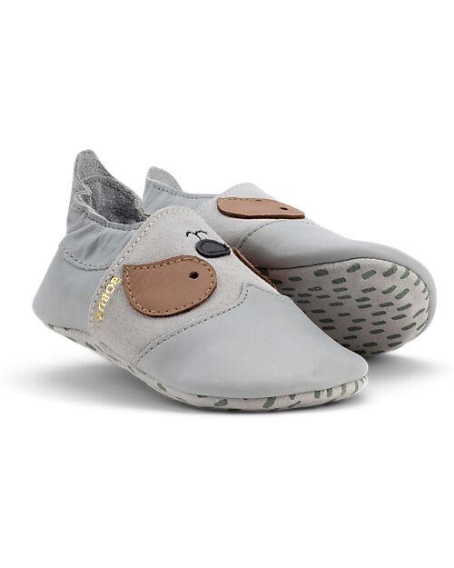 Bobux Scarpina Soft Sole - con Bradipo - Grigio - La Cosa Migliore dopo i Piedi Scalzi Scarpine Soft Sole