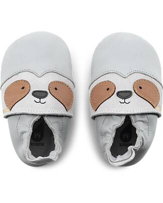 Bobux Scarpina Soft Sole - con Bradipo - Grigio - La Cosa Migliore dopo i Piedi Scalzi Scarpine Soft Sole
