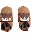Bobux Scarpina Soft Sole Grande (2-5 anni), Caramello con Orso - La cosa migliore dopo i piedi scalzi! Scarpine Soft Sole