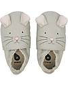 Bobux Scarpina Soft Sole - Grigio Chiaro con Topo - La cosa migliore dopo i piedi scalzi! Scarpine Soft Sole