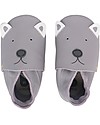 Bobux Scarpina Soft Sole, Grigio con Cagnolino Stilizzato - La cosa migliore dopo i piedi scalzi! Scarpine Soft Sole