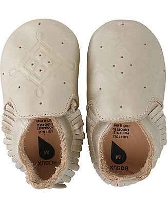 Bobux Scarpina Soft Sole Mocassino Oro - La cosa migliore dopo i piedi scalzi! Scarpe