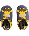 Bobux Scarpina Soft Sole, Navy con Giraffa - La cosa migliore dopo i piedi scalzi! Scarpine Soft Sole
