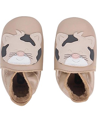 Bobux Scarpina Soft Sole - Oro Leopardato - La cosa migliore dopo i piedi scalzi! Scarpine Soft Sole