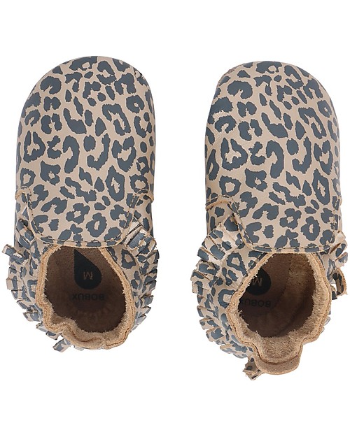 Bobux Scarpina Soft Sole, Oro Leopardato - La cosa migliore dopo i piedi scalzi! Scarpine Soft Sole