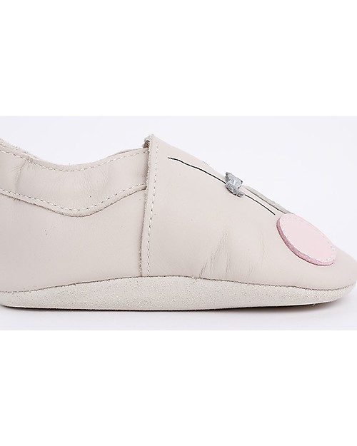 Bobux Scarpina Soft Sole, Panna con Palloncini - La cosa migliore dopo i piedi scalzi! Scarpine Soft Sole